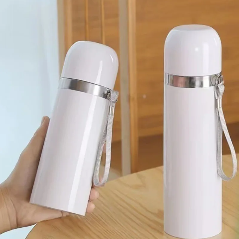 Water Bottle Blank - 昇華ステンレス鋼真空断熱魔法瓶ストレートカップブランク蓋付きウォーターボトルタンブラーコーヒーカップマグポータブル