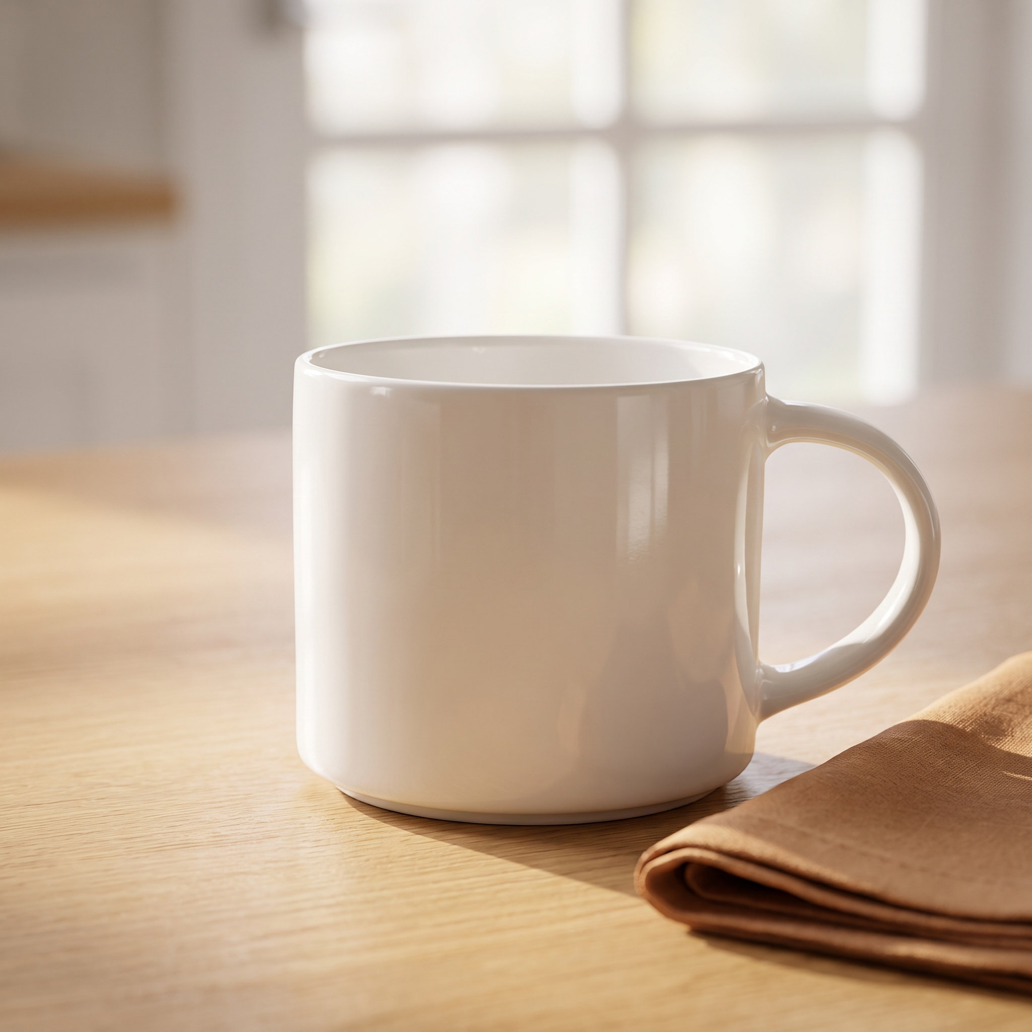白いセラミック製コーヒーマグ、15オンス、取っ手付き、ミニマ - Sublimation Mug White のレビューと価格