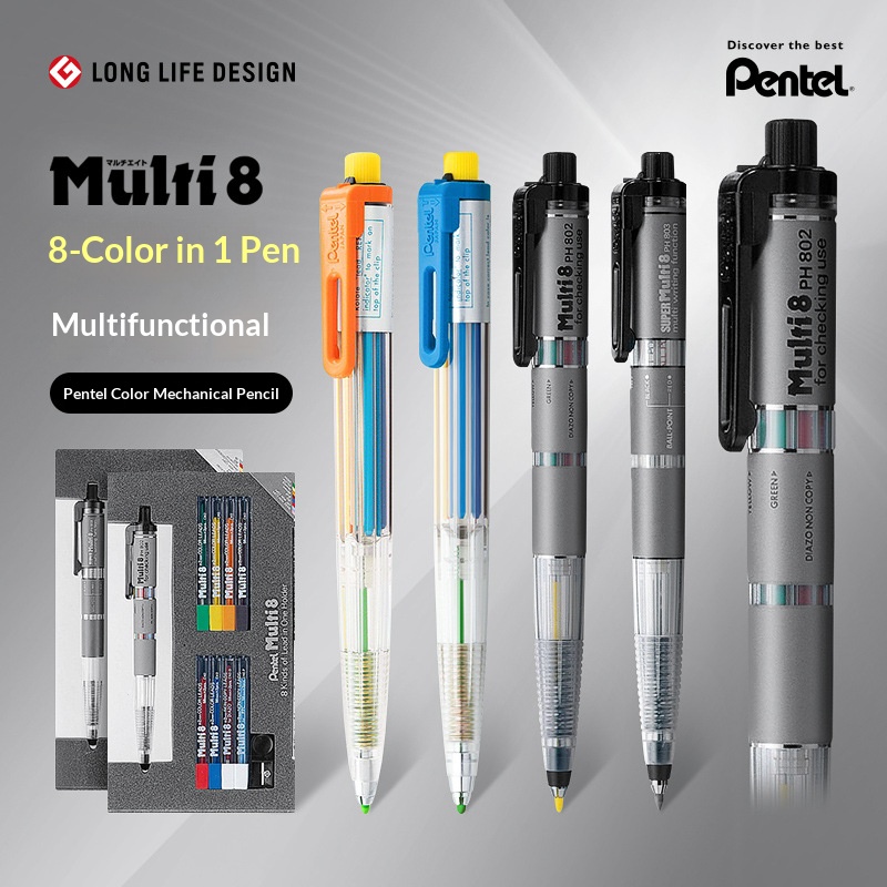 ぺんてる マルチ 8 in 1 カラーメカニカル色鉛筆 2. - Staedtler Pencil Lumocolor のレビューと価格