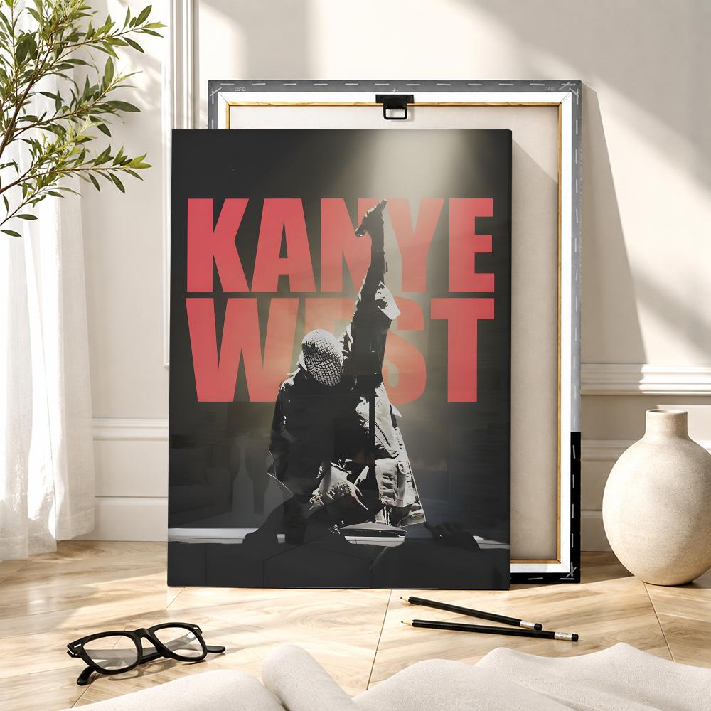 ラッパー歌手K-カニエ・ウェストの絵画・書道HDキャンバスウ - Canvas Wrap Ready のレビューと価格