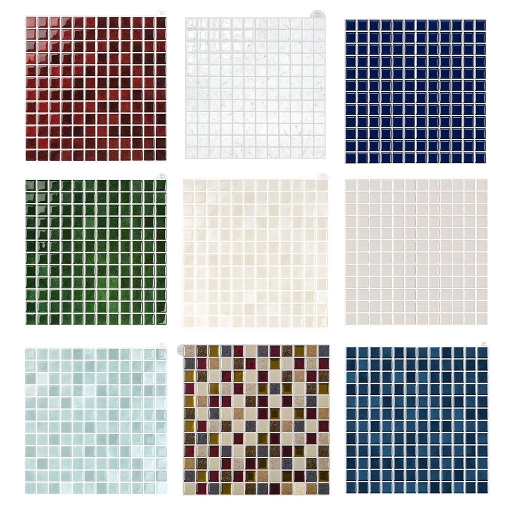 自己粘着性ウォールタイルステッカー 防水セラミック調 キッチ - Ceramic Tile Blank のレビューと価格