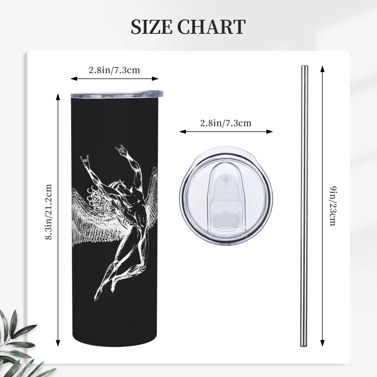 イカロスが角を投げ飛ばす - ホワイトファブ イカロスゴーン - Tumbler 20Oz White のレビューと価格